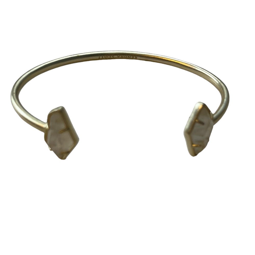 Kendra Scott Lilith Cuff Bracelet, Light‎ Gold tone, Ivory